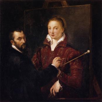 Sofonisba Anguissola : Bernardino campi painting sofonisba anguissola